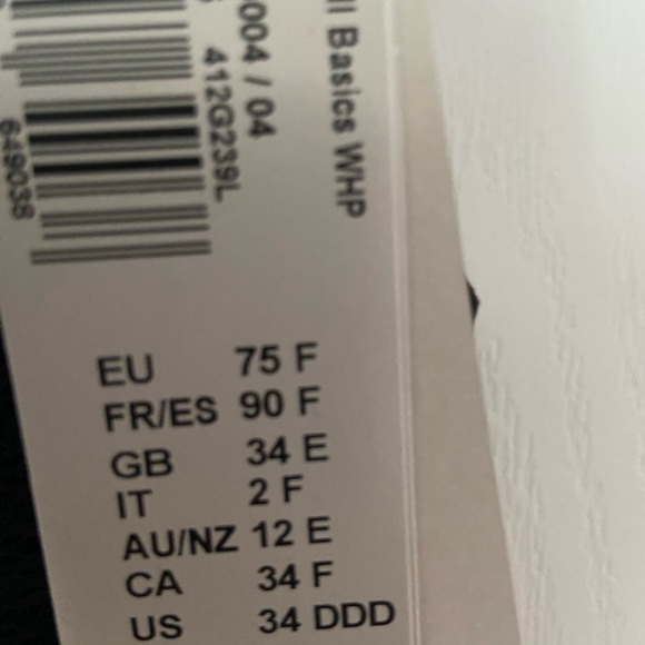 Triumph Beauty Full Basics WHP 34DDD NWT - Picture 4 of 4